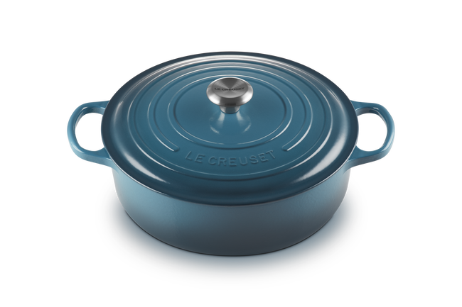 30cm Cast Iron Signature Risotto PotDeep Teal image number 2