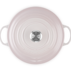 Le Creuset Cast Iron Signature Soup Pot 26cm Shell PinkShell Pink image number 4