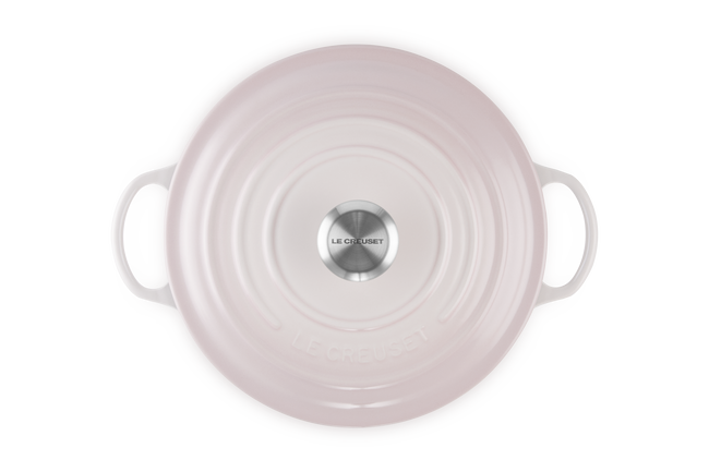 Le Creuset Cast Iron Signature Soup Pot 26cm Shell PinkShell Pink image number 4