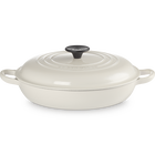 Le Creuset Cast Iron Classic Shallow CasseroleCr&egrave;me image number 1