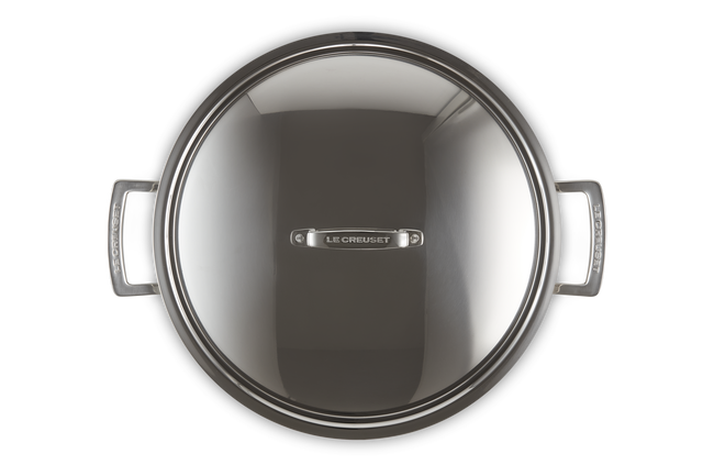 3-ply Stainless Steel Shallow Casserole with Lid image number 5