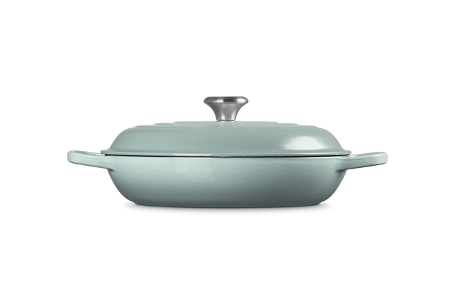 Cast Iron Signature Shallow CasseroleSea Salt image number 3
