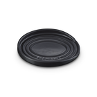 Stoneware Oval Spoon RestMatte Black image number 1