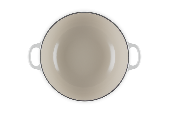 Cast Iron Holly Soup Pot with Gold KnobCotton image number 4