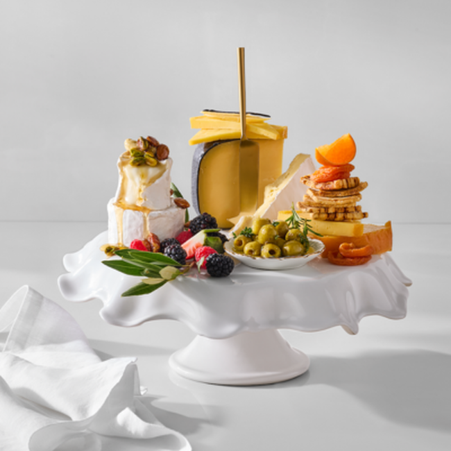 Stoneware Iris Cake Stand image number 1