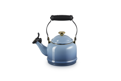 Le Creuset Demi Kettle with Gold Knob 1.1L Chambray
