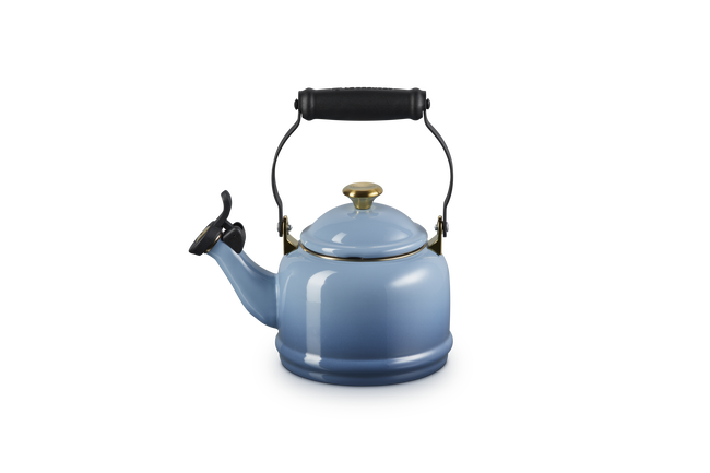 Le Creuset Demi Kettle with Gold Knob 1.1L ChambrayChambray image number 1