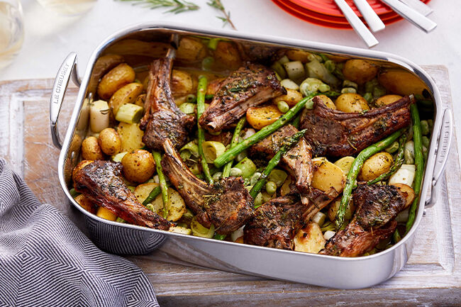 3-ply Stainless Steel Rectangular Roaster image number 6