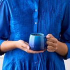 Le Creuset Stoneware Coupe Mug 320ml Azure BlueAzure Blue image number 5