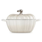 Le Creuset Cast Iron Signature Pumpkin Casserole 24cm MeringueMeringue image number 3