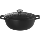 Le Creuset Cast Iron Signature Soup Pot 32cm Matte BlackMatte Black image number 1