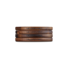 Gourmet Set of 4 Petite Acacia Magnetic Wooden Trivets image number 3