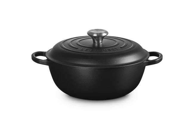 Cast Iron Signature Chefs CasseroleMatte Black image number 1
