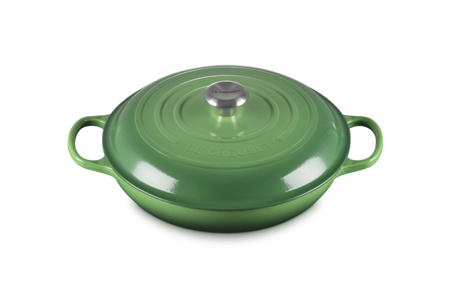 Le Creuset Cast Iron Signature Shallow Casserole 30cm Bamboo GreenBamboo image number 2
