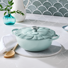 Le Creuset Cast Iron Signature Petal Soup Pot 26cm Sea SaltSea Salt image number 6