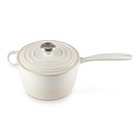 Le Creuset Cast Iron Signature Saucepan 18cm MeringueMeringue image number 2