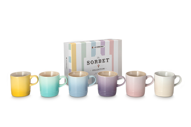 Stoneware Sorbet Set of 6 London Mugs image number 1