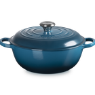 Cast Iron Signature Chefs CasseroleDeep Teal image number 1