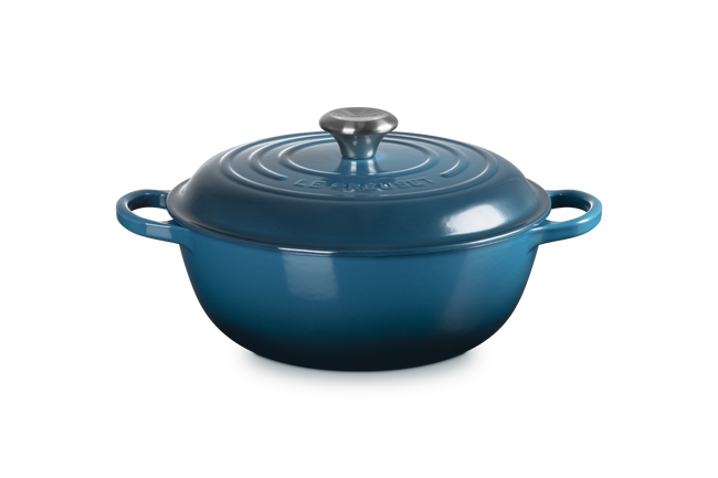 Cast Iron Signature Chefs CasseroleDeep Teal image number 1