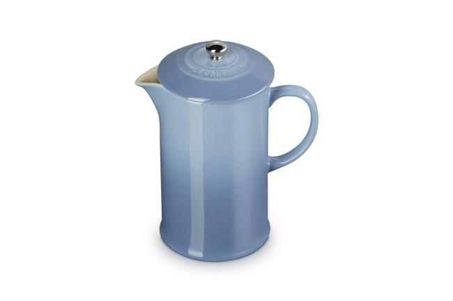 Stoneware Coffee PressChambray image number 2