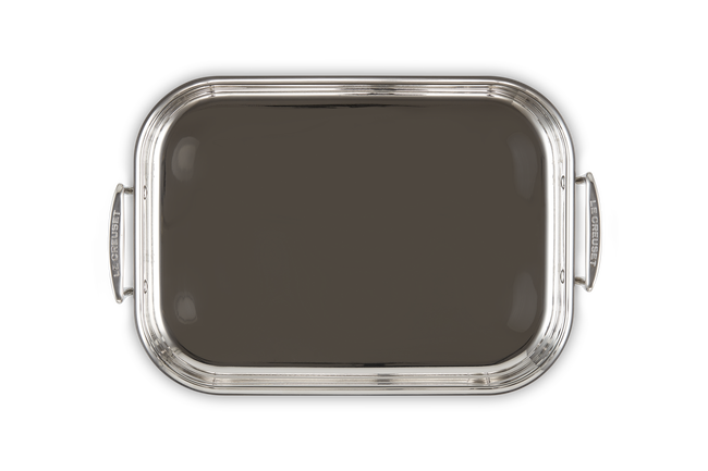 3-ply Stainless Steel Rectangular Roaster image number 4