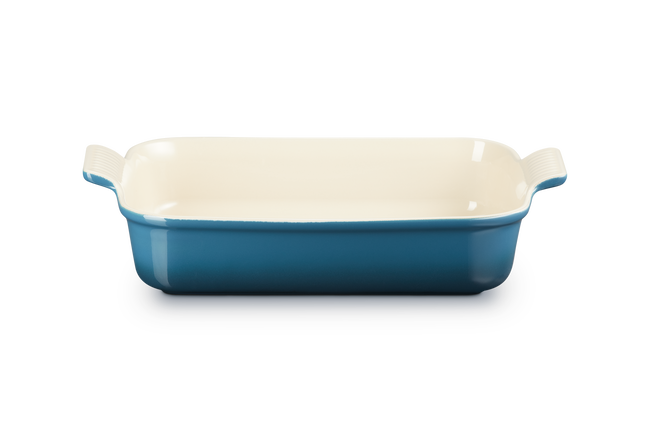 Le Creuset Stoneware Rectangular Dish Heritage 32cm Deep TealDeep Teal image number 1