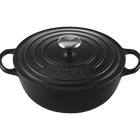 Le Creuset Cast Iron Signature Soup Pot 32cm Matte BlackMatte Black image number 2
