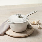 Le Creuset Cast Iron Signature Saucepan 18cm MeringueMeringue image number 6