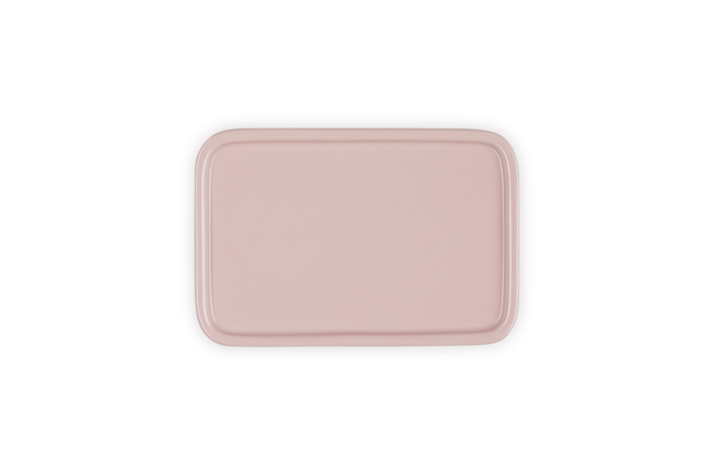 Stoneware Large Butter DishShell Pink image number 5