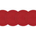 Silicone Set of 4 Coasters 1925 Design image number 1