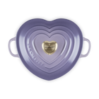 Le Creuset Cast Iron Classic Shallow Heart Casserole with Light Gold Heart Knob 20cmProvence image number 5