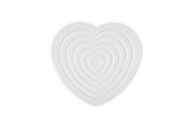 Silicone Heart Hot PadWhite image number 1