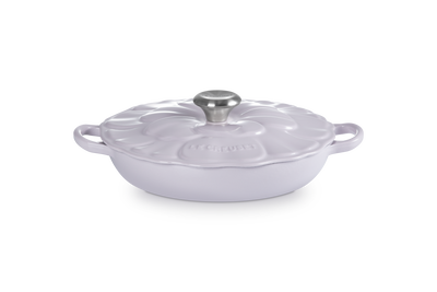 Le Creuset Cast Iron Signature Petal Shallow Casserole 26cm Shallot