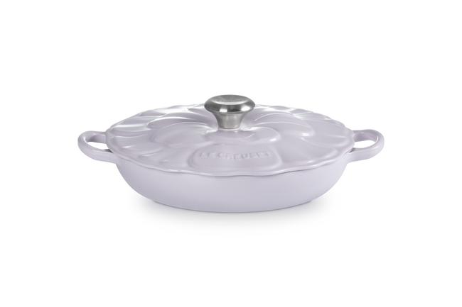 Cast Iron Petal Shallow CasseroleShallot image number 2