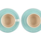 Stoneware Set of 2 Cups and SaucersCool Mint image number 4