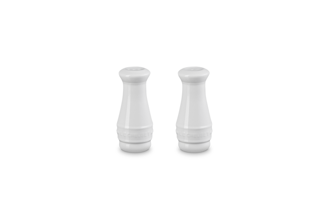 Stoneware Salt & Pepper ShakersWhite image number 1