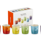 Stoneware Rainbow Set of 6 Espresso Mugs image number 2