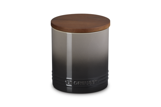 Signature 1.1L Storage Jar with Wooden LidFlint image number 1