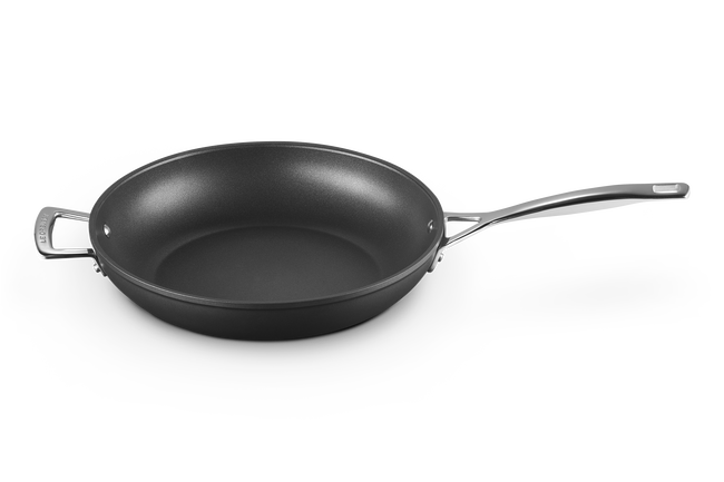 Le Creuset Toughened Non-Stick Deep Frying Pan with Helper Handle 30cm image number 2