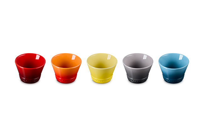 Le Creuset Stoneware Set of 5 Kolbe 150ml Bowls image number 3