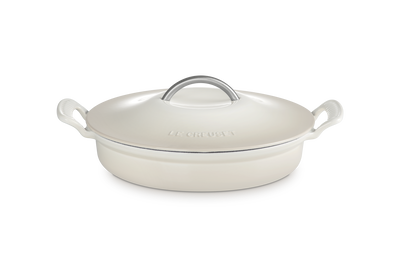 Le Creuset Cast Iron Classic Modern Heritage Shallow Casserole 28cm Meringue