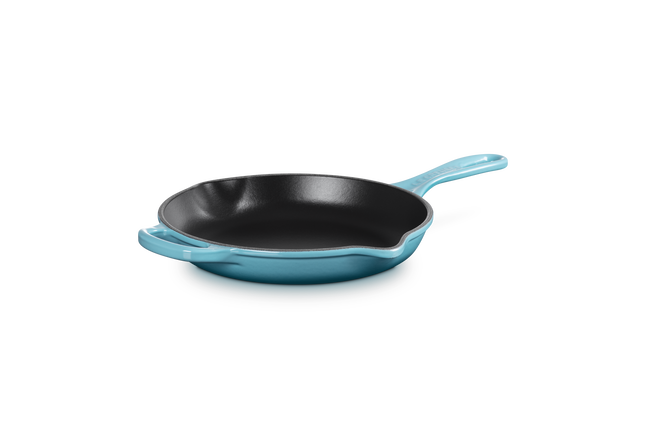 Le Creuset Cast Iron Signature Skillet 23cm CaribbeanCaribbean image number 5