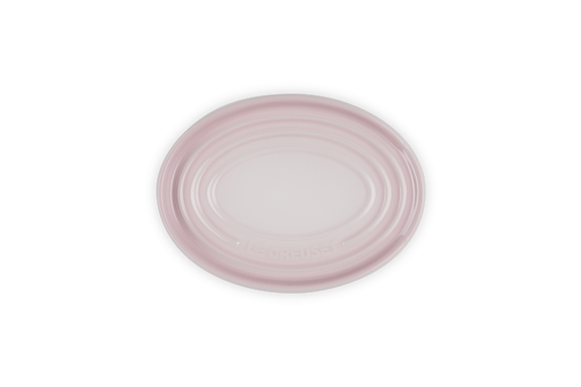 Stoneware Oval Spoon RestShell Pink image number 4