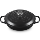 Le Creuset Cast Iron Signature Shallow Casserole 30cm Matte BlackMatte Black image number 2