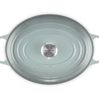 Le Creuset Cast Iron Signature Oval Casserole 31cm Sea SaltSea Salt image number 4