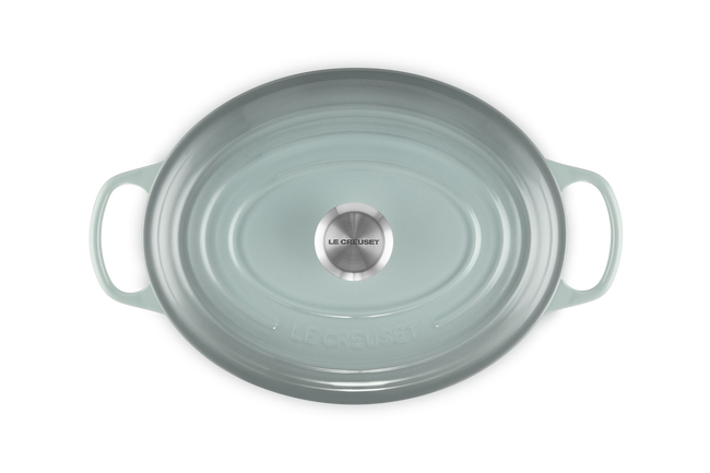 Le Creuset Cast Iron Signature Oval Casserole 31cm Sea SaltSea Salt image number 4