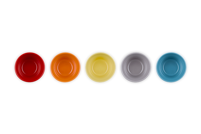 Le Creuset Stoneware Set of 5 Kolbe 150ml Bowls image number 5
