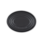 Stoneware Oval Spoon RestMatte Black image number 4