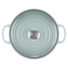 Le Creuset Cast Iron Signature Round Casserole 24cm Sea SaltSea Salt image number 4