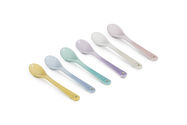 Stoneware Sorbet Set of 6 Spoons image number 4